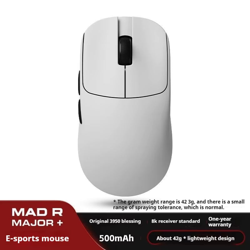 The New Vxe Mad R/R Major Gaming E-Sports Mouse Paw3395/3950 Dual-Mode Nonporous Lightweight Ergonomic Standard 8K