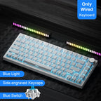 Ak820/Ak820Pro Gaming Mechanical Keyboard Bluetooth 5.1/Wireless/C-Wired Customized Keyboard with Knob Hot Swapping Gasket